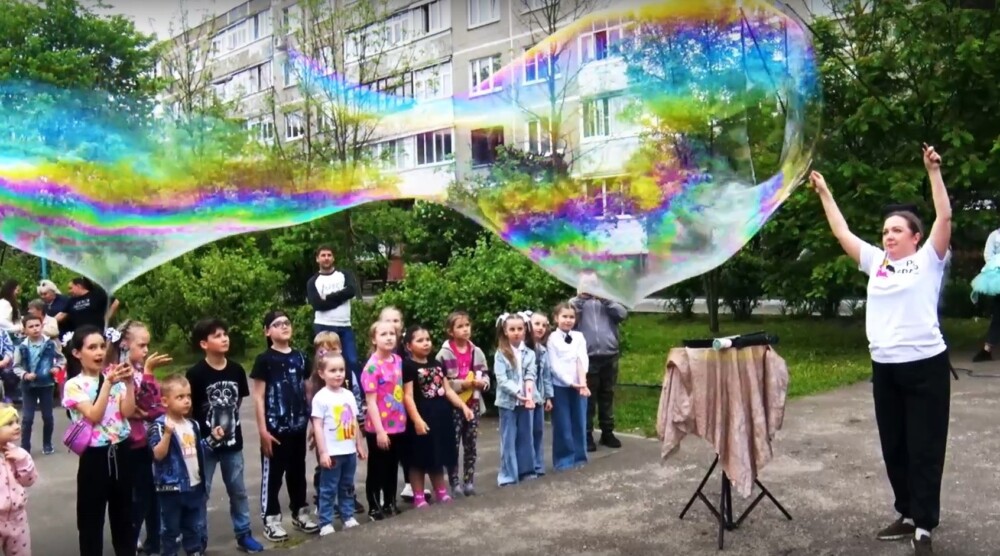 Детский праздник прошел в микрорайоне Лопатинский Воскресенского округа  