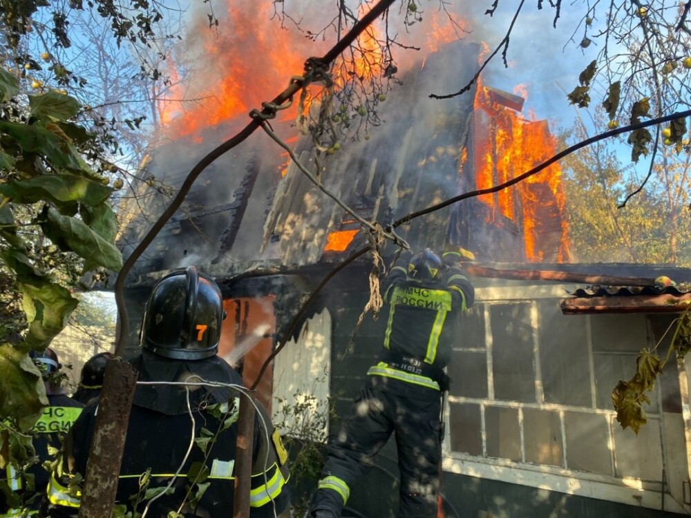 Пожар в жилом доме  городского округа Воскресенский  